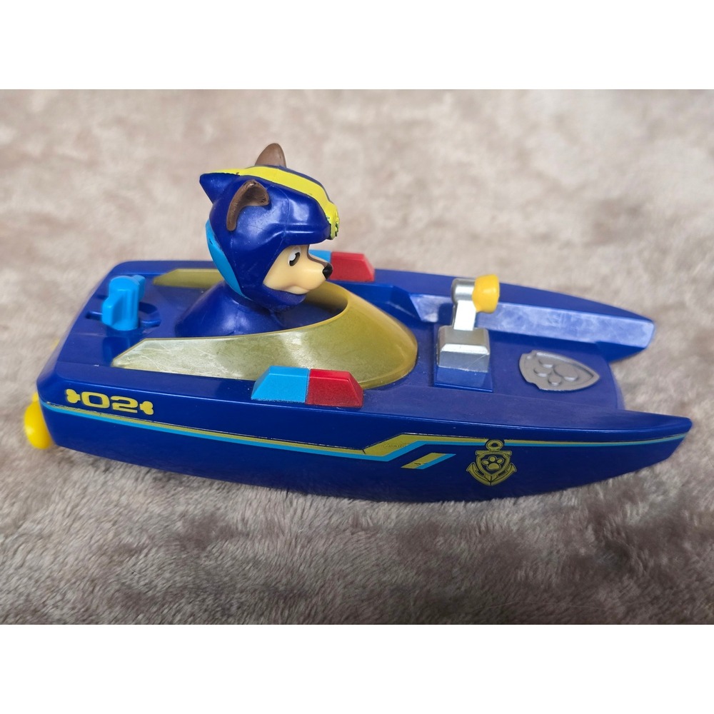 Paw Patrol Sea Patrol Chase Police Boat Toy Vehicle Spin Master Blue 02
